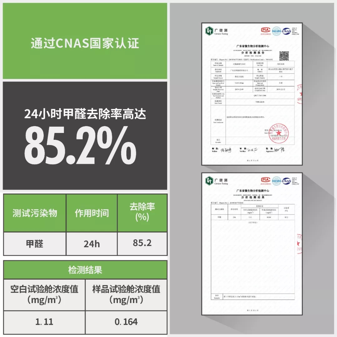 宏陶瓷磚安醛技術(shù)甲醛去除率